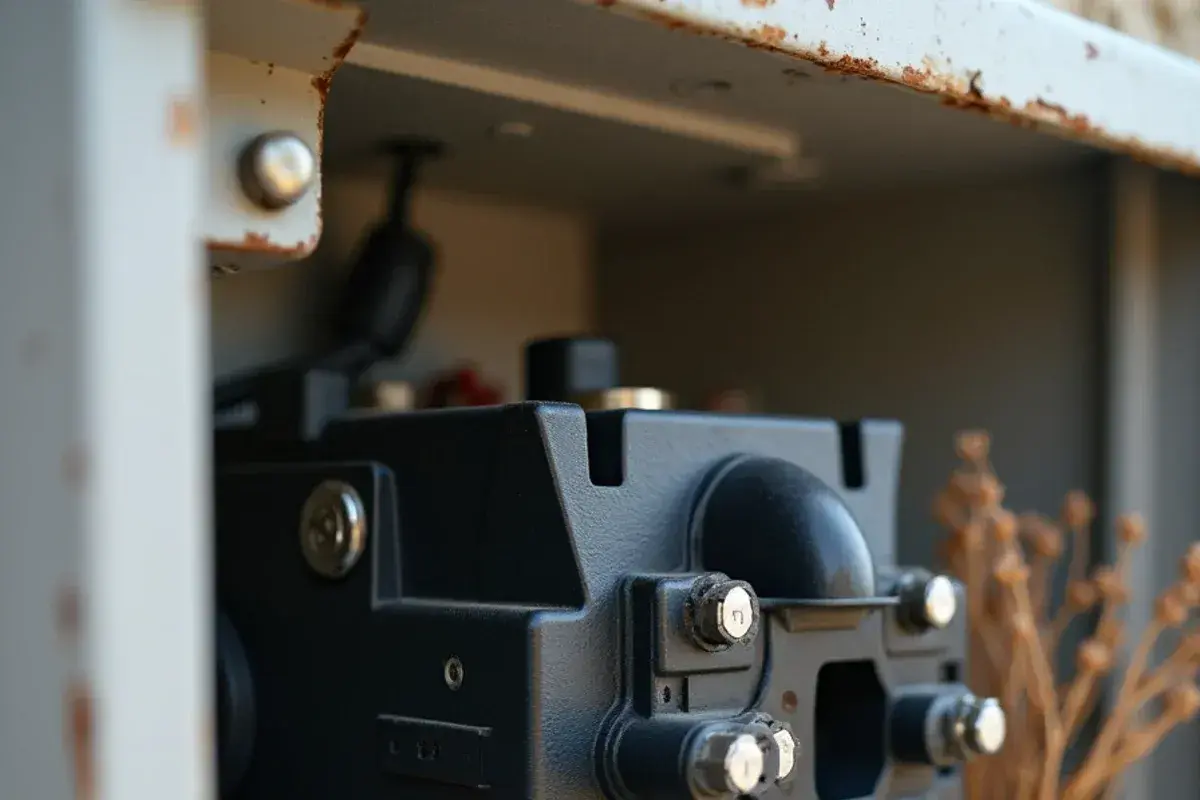 Inspection of electrical contact points on a 24-volt AC magnetic contactor