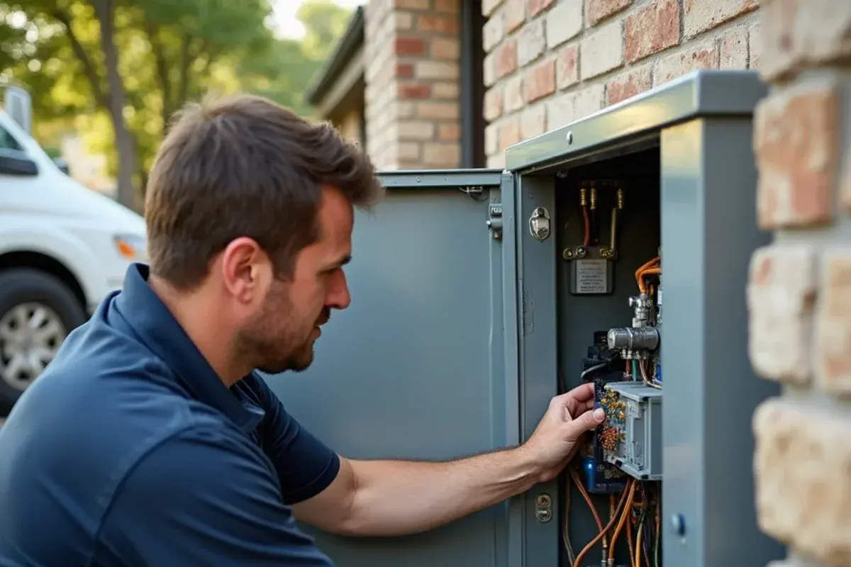 Installing hard start assist kit on residential compressor in a suburban area