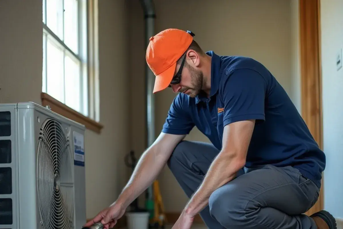 Safely thawing frozen evaporator coil inside residential air handler