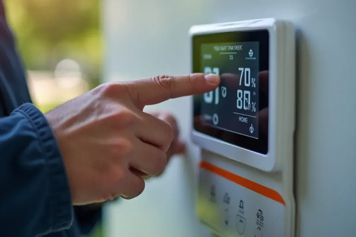 Configuring smart digital thermostat for heat pump balance point staging in Central Texas