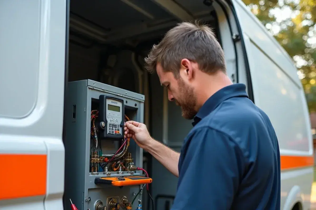 Replacing 24-volt electromagnetic reversing valve solenoid coil in a Killeen neighborhood